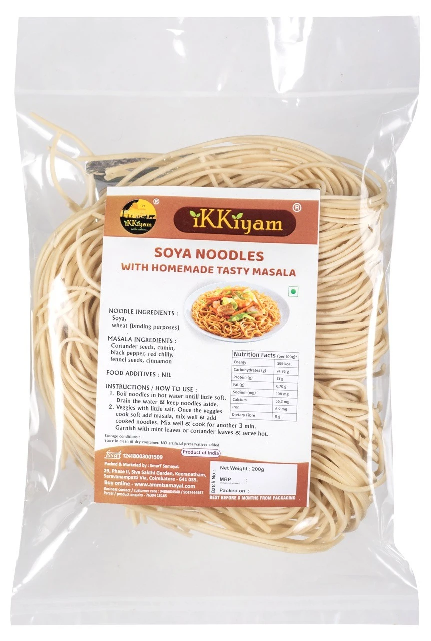 Ikkiyam Soya Noodles with tasty masala 180g