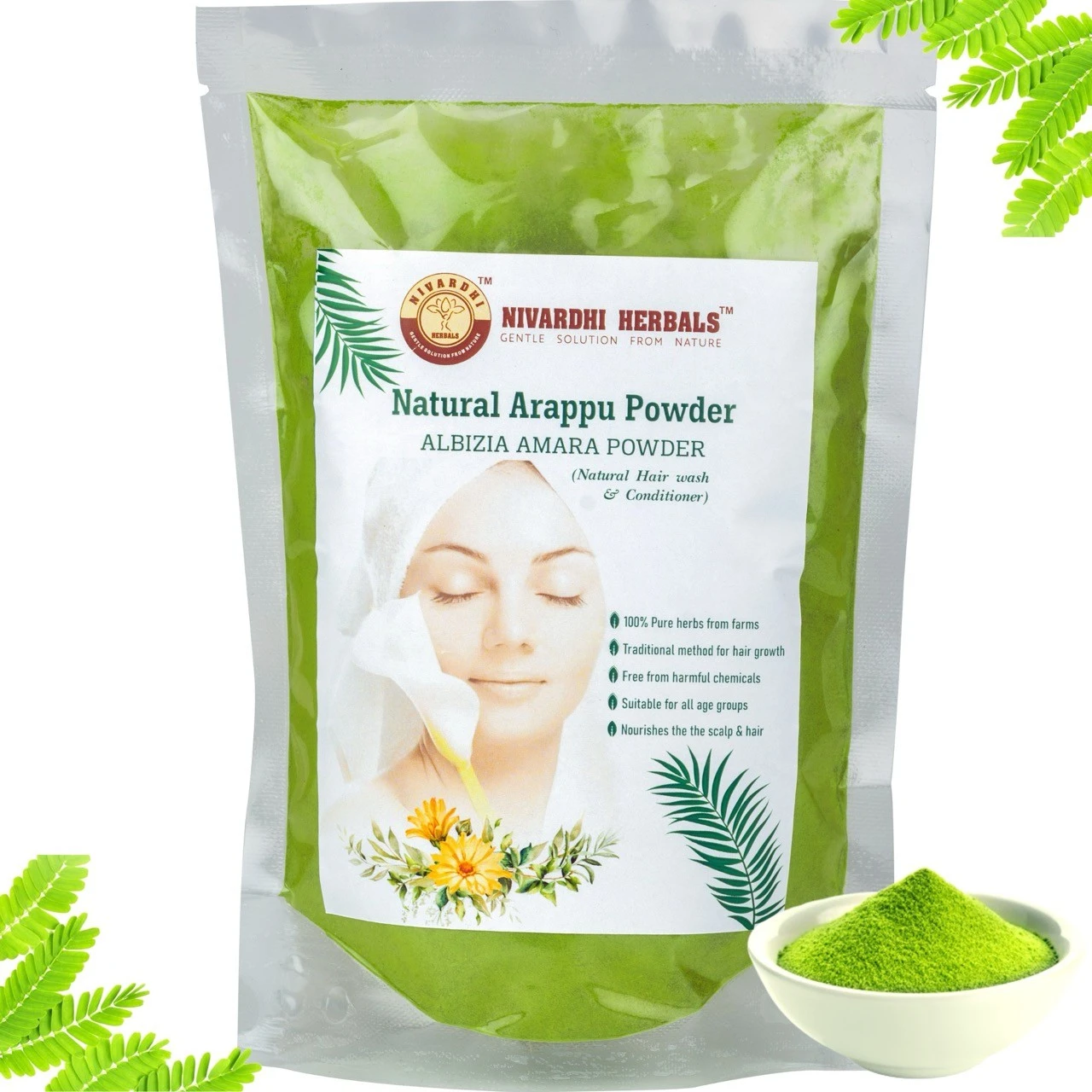 Nivardhi Herbals Natural Arappu powder | Albizia Amara