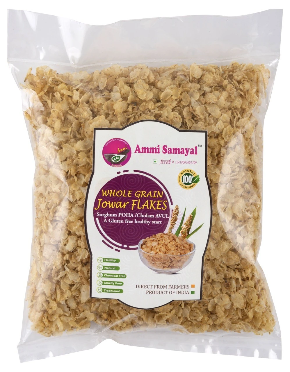 Sorghum | JOWAR | Cholam – Breakfast POHA | Avul | flakes